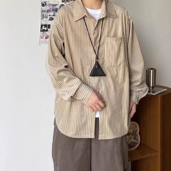 Autumn Japanese retro trend shirt