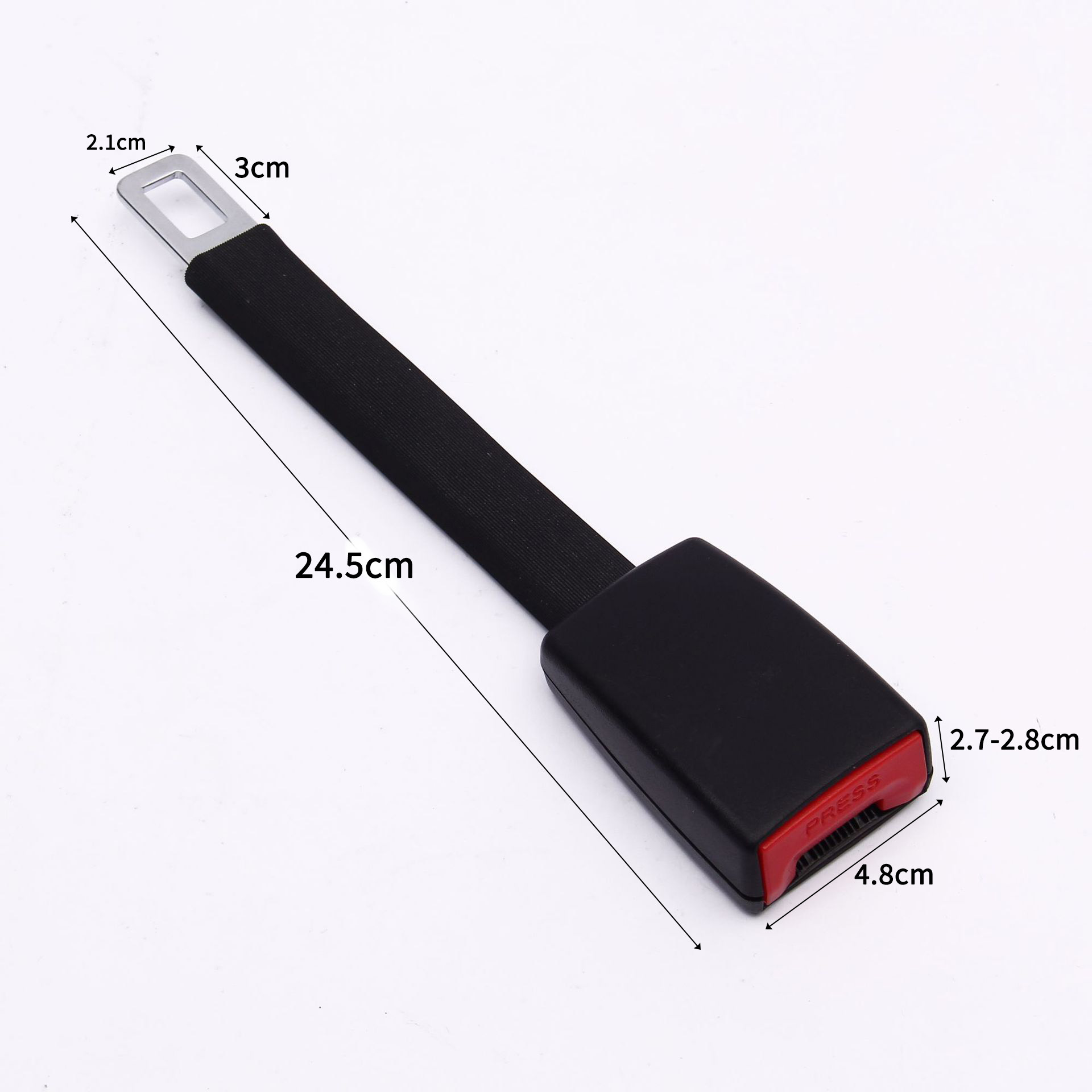 Ajustador de extensión de cinturón de seguridad de coche para persona gorda de 25cm para evitar la extraña el vientre hebilla universal extensor de hebilla de cinturón para suegra