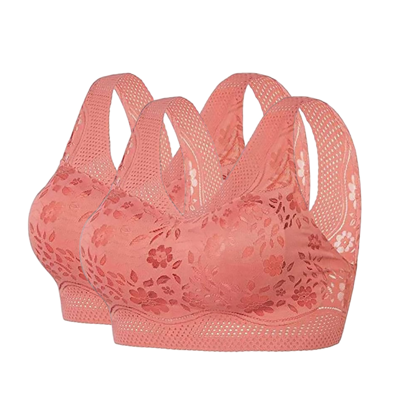 Estilo explosivo transfronterizo, ropa interior sin costuras, sujetador sin anillo de acero para mujer, sujetador fruncido, encaje sexy, espalda, pecho envuelto, chaleco de talla grande