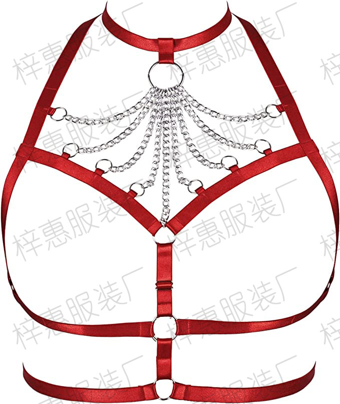 Europea y americana punk irregular elástico moda sexy vinculante cintura cadena joyería cinturón hip hop moda punk Correa