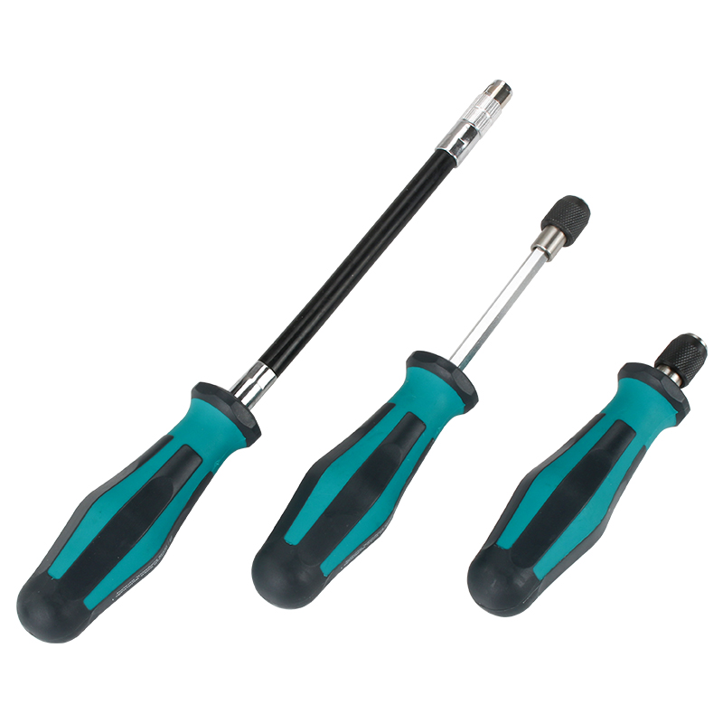 Mango de destornillador de aire auto-bloqueo Mango de destornillador de tornillo cruzado Destornillador de varilla de conexión manguito de destornillador conjunto