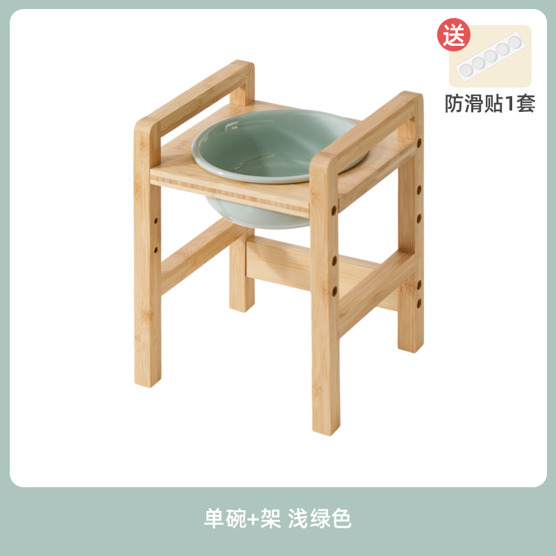 Tazón para perros de cerámica transfronteriza de gran capacidad Tazón para comida para perros Tazón para comida para perros Tazón para agua para perros Plato para perros Tazón doble para gatos Protección de la columna cervical