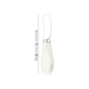 White ceramic handle butter knife