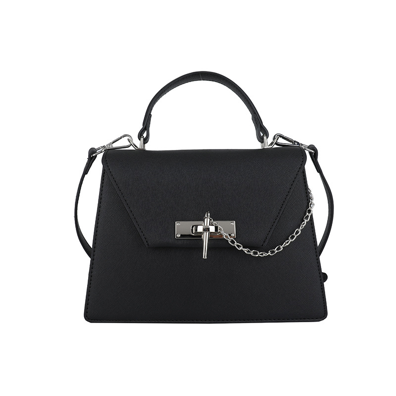 Bolso cuadrado pequeño portátil con cierre de hebilla retro femenino 2025 transfronterizo nuevo bolso Kelly bolso bandolera de moda