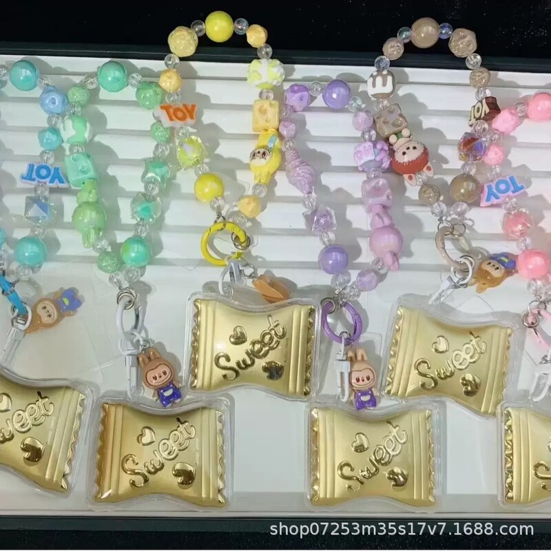 足金999库洛米 蜡笔小新手机挂绳钥匙扣创意挂饰爆款引流礼品批发|undefined