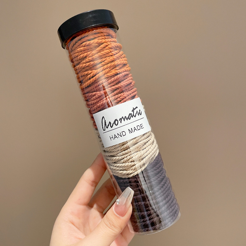 Coletero de Goma Elástica Simple, Sin Costuras, para Cola de Caballo Alta, Cinta para el Cabello, Accesorio para Moño Simple