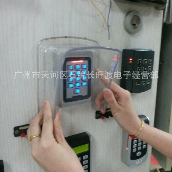 Небольшая Машина Контроля Доступа Пароль Карты Читатель Посещаемости Машины Водонепроницаемая Крышка Дождевик Водонепроницаемая Крышка Дверного Звонка Крышка