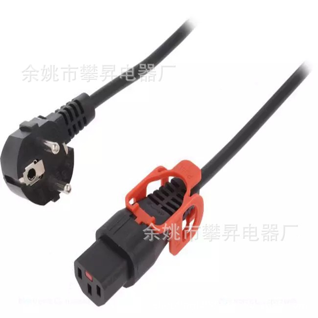 供应三芯欧规电源线欧标003插头转多种品字尾C13-C19廷长电源线