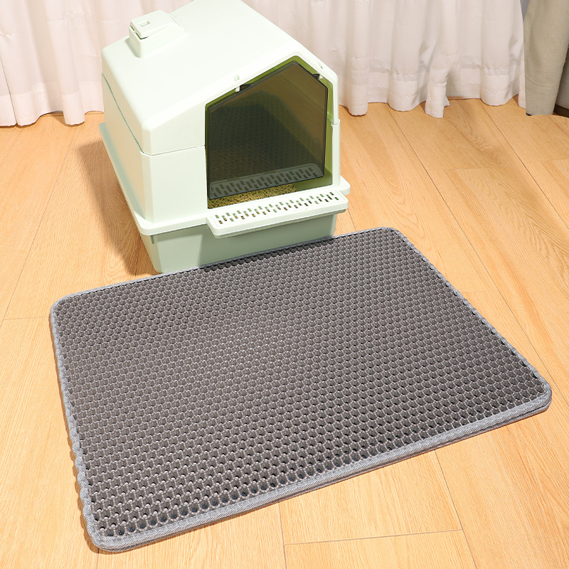 Nueva estera de arena para gatos lavable antideslizante