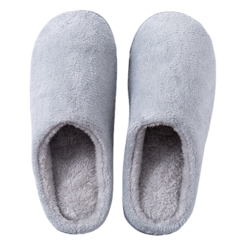 Nueva casa de invierno interior cálido par zapatillas de otoño e invierno de los hombres y las mujeres de fondo antideslizante suave forro de lana Zapatillas de algodón al por mayor