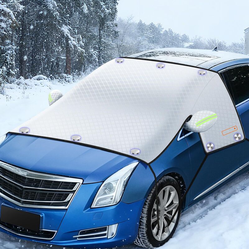 Car Snow Cover/Car Windshield Sunshade/Ice and Frost Protection Cover/External Protection Cover for Front Windshield