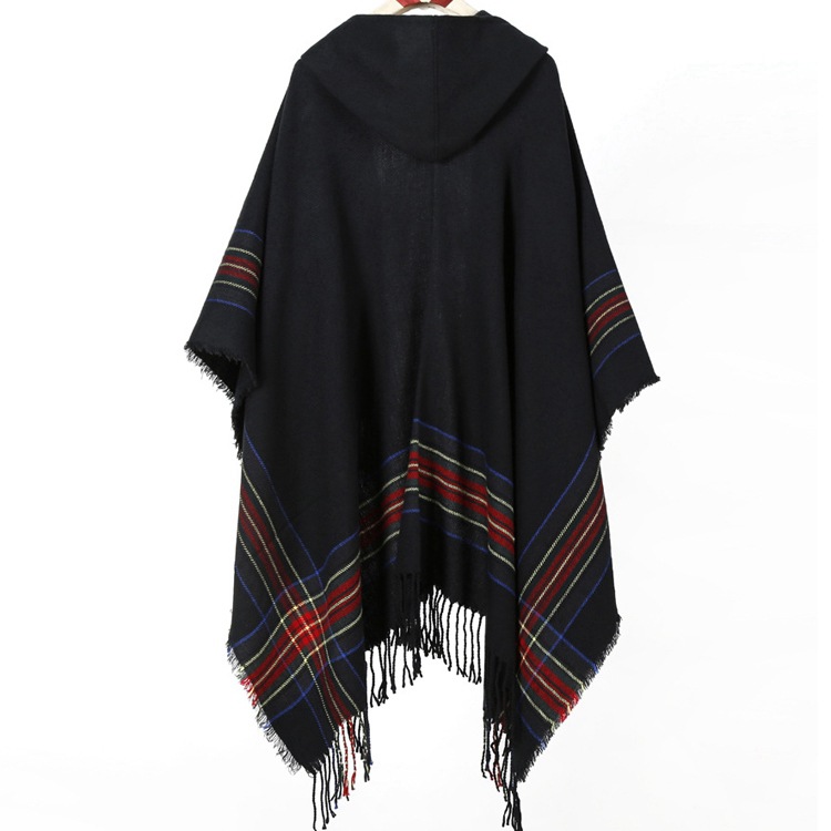 Women's Streetwear Stripe Imitation Cashmere Tassel Shawl display picture 3