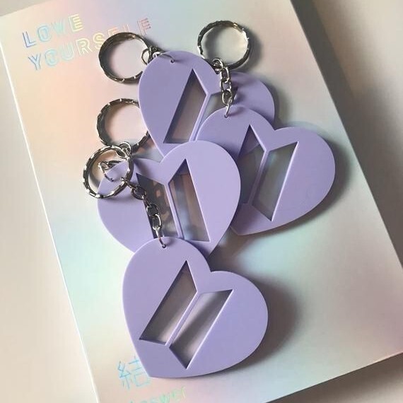 Korean Popular Band Bts (Bangtan Boys) Comeback Logo Acrylic Keychain