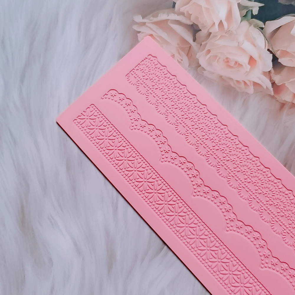 encaje 380 - 254 molde de silicona pastel de encaje molde de relieve herramientas de decoración de pastel de chocolate esterilla de relieve