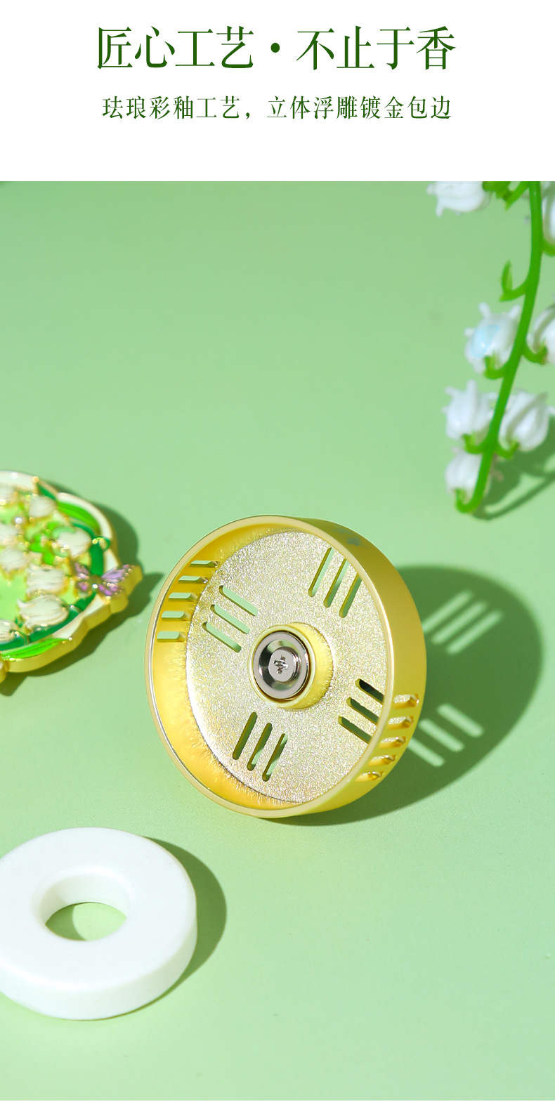 Lily Story Car Fragrance New Release: Forbidden City Collaboration Solid Car Fragrance Vent Diffuser