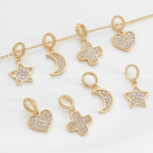 14K����ɫ΢��ʯ����������������ε����ֹ�diy����������