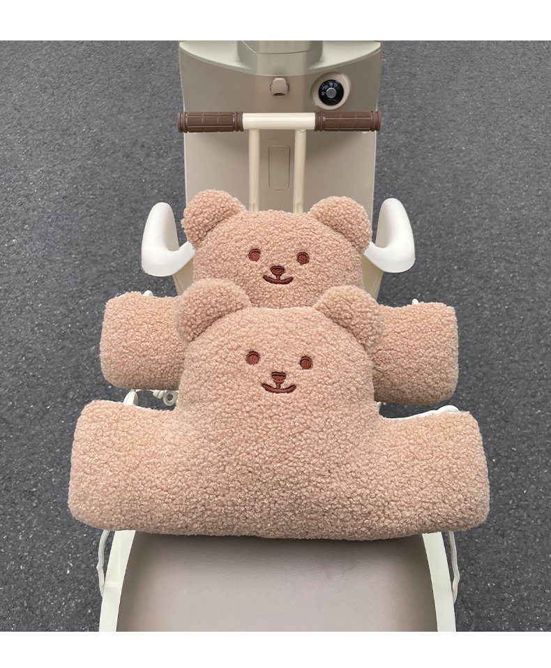 Front-mounted anti-collision pad for electric vehicle seats, baby anti-collision head protection pad for electric scooters and motorcycles, thickened and enlarged
