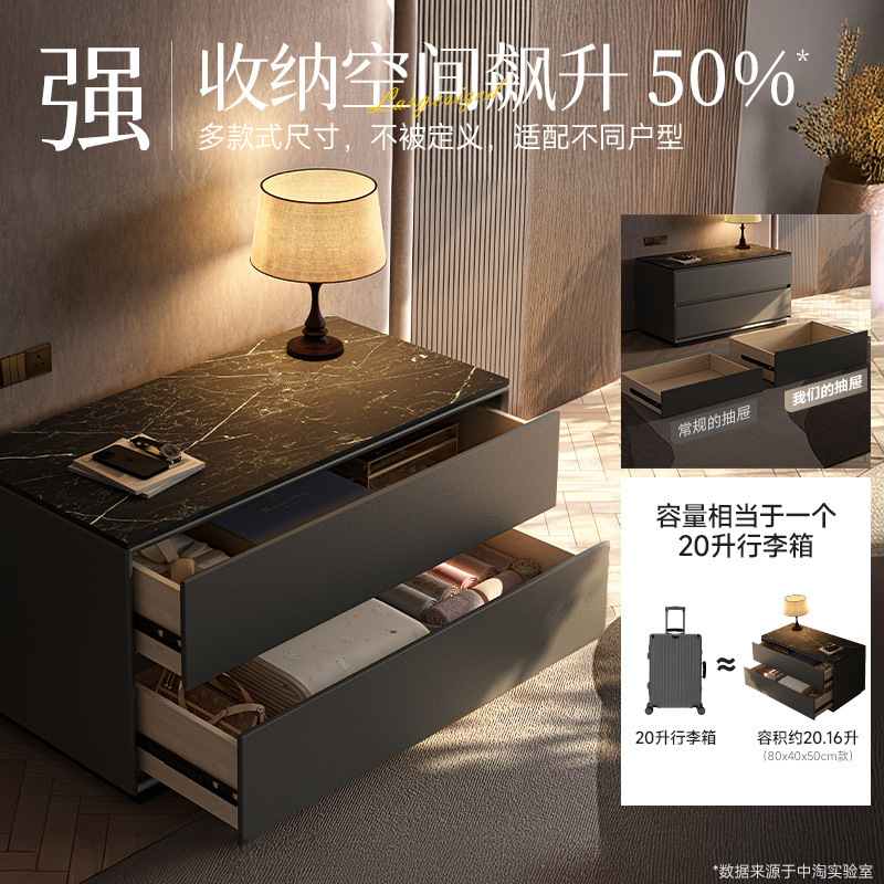 Taberna de cabecera armario de almacenamiento en un todo 2025 nuevo armario de almacenamiento de dormitorio doméstico de gran tamaño armario de madera maciza de lujo ligero