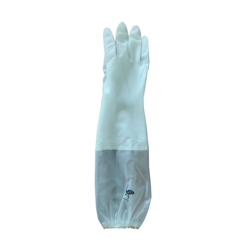 Guantes de goma para lavar platos de limpieza al por mayor guantes de lavandería cocina durable látex forrado de lana gruesa impermeable guantes domésticos