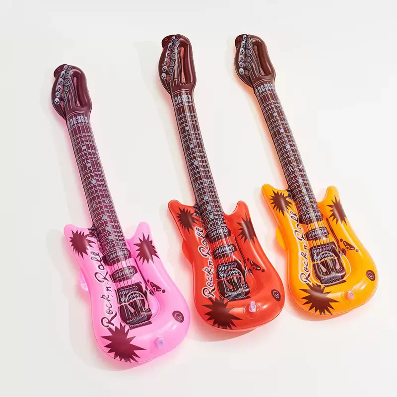 Inflatable musical instruments PVC, toy, guitar, microphone, (Physicals)