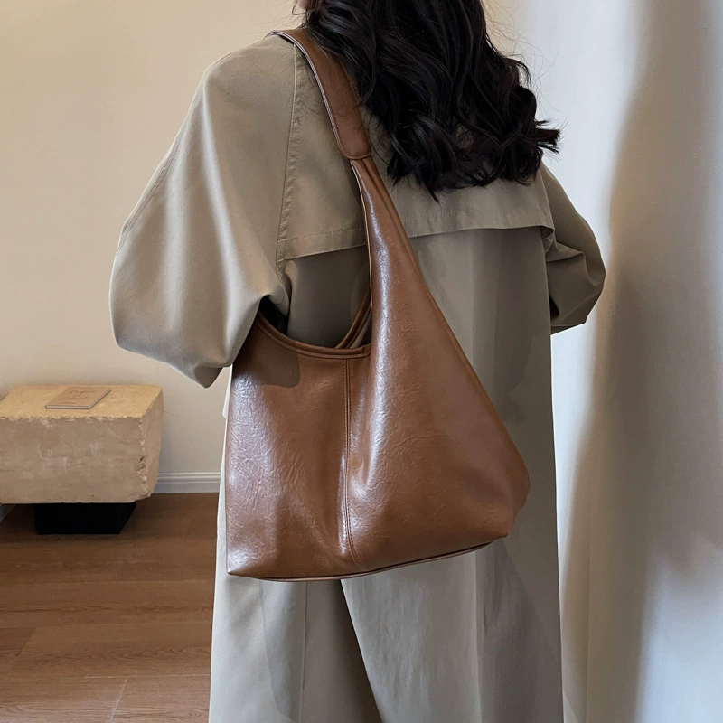 Шопер tote bag в винтажном стиле, плечевая сумка через одно плечо, вместительная повседневная