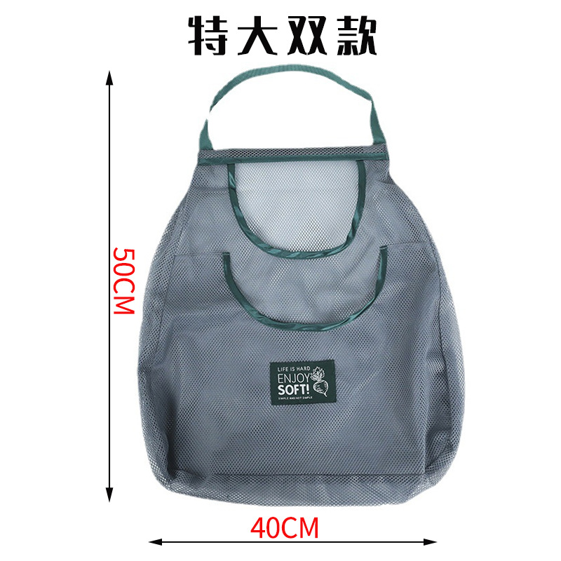 Bolsa de verduras y frutas verde extra grande doble 50*40