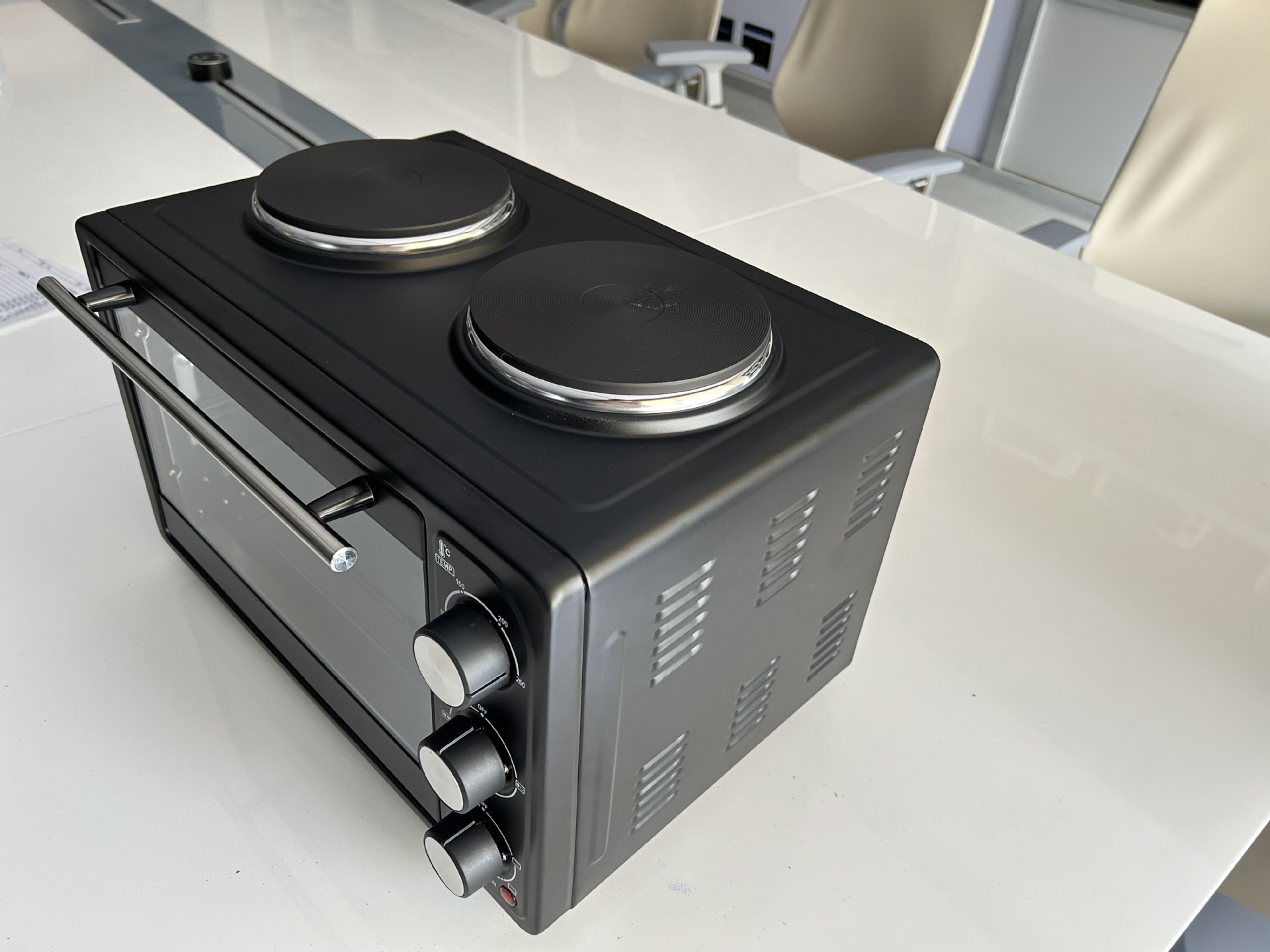 21L comercio exterior doble horno horno eléctrico pantalla mecánica multifuncional fábrica doméstica auto-operada mayorista