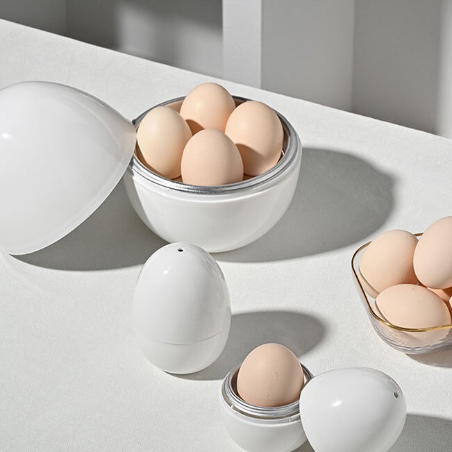 メーカー電子レンジ蒸し卵器煮卵神器水煮雌鶏四卵形状ミニ家庭用クロスボーダー輸出|undefined