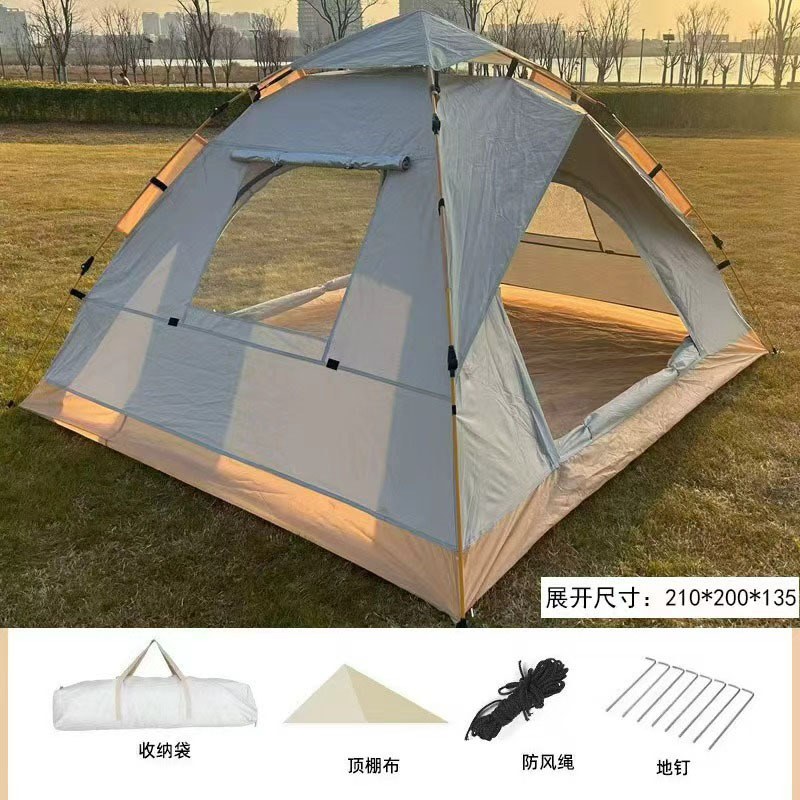 Carpas de camping para exteriores al por mayor, carpas automáticas, carpas de apertura rápida para ventas transfronterizas, carpas de playa, carpas de regalo.