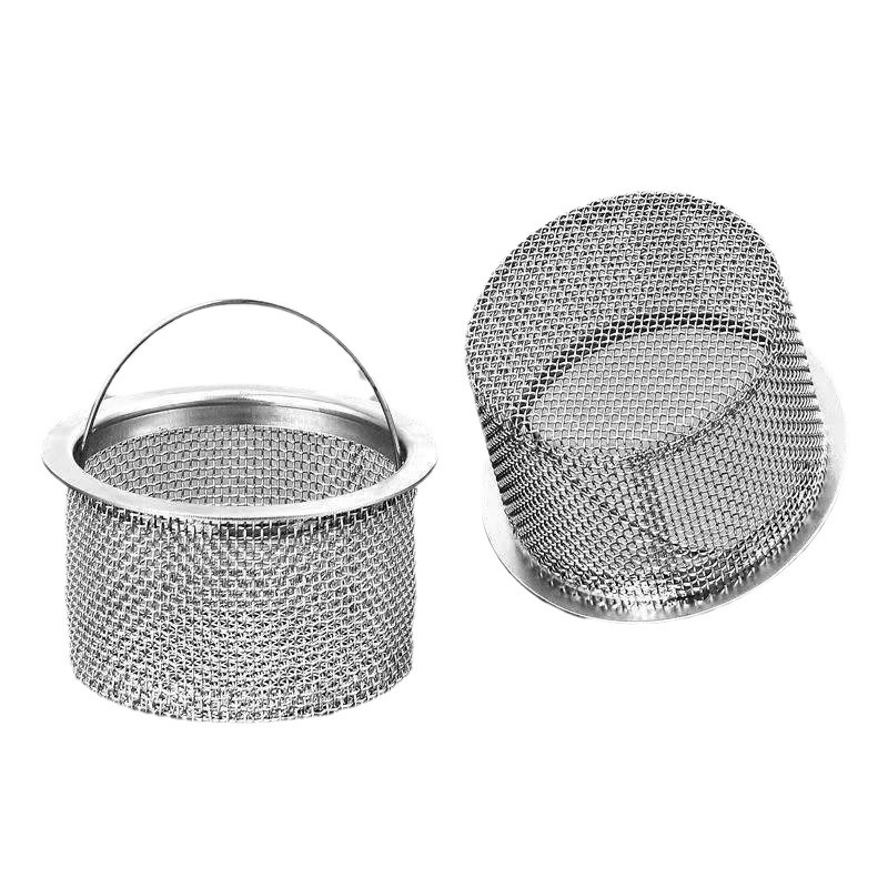 Kitchen sink garbage filter net vegetable basin funnel dishwashing sink stainless steel 304 sewer cage cover device