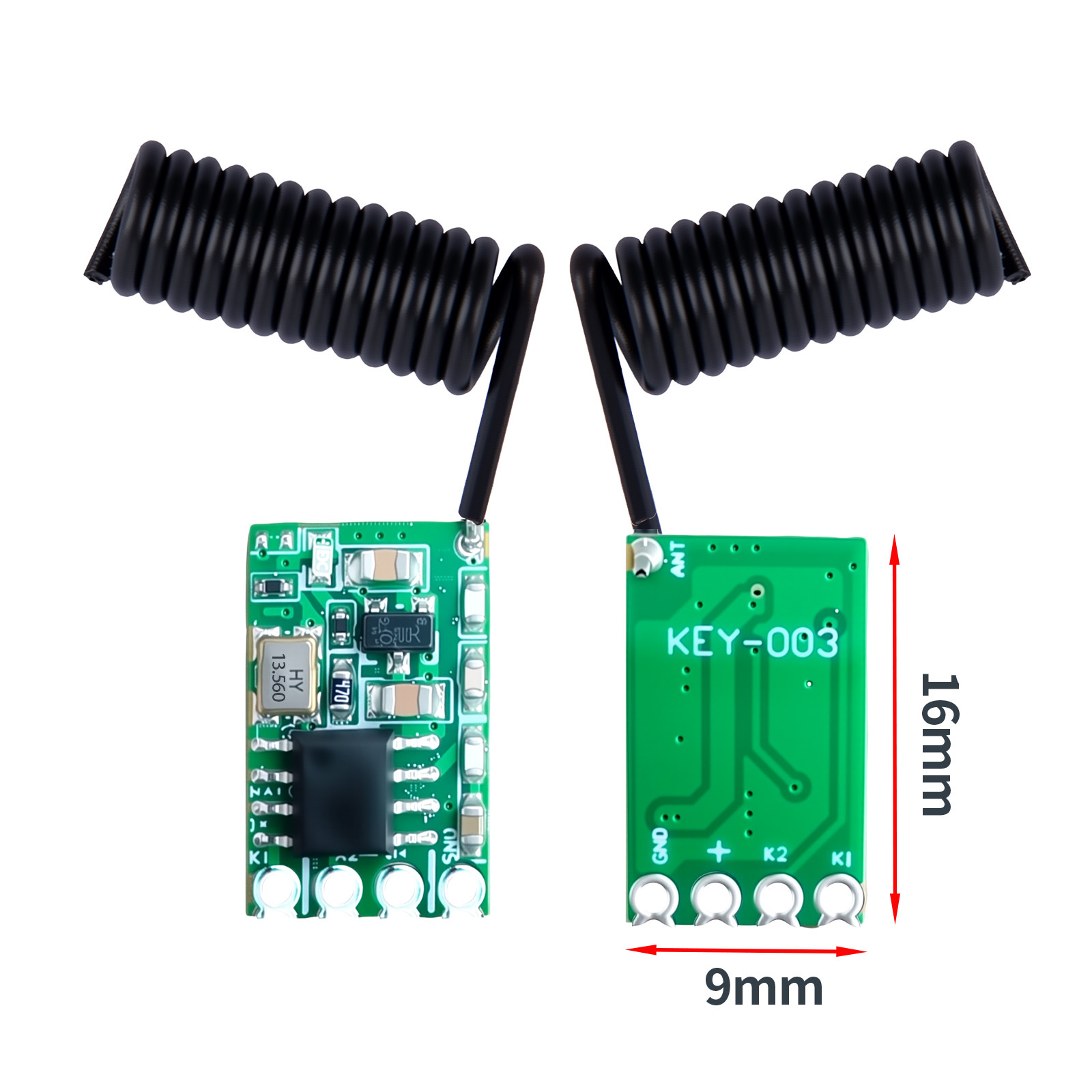 宽电压同步遥控开关通电即发信号5V12V24V无线遥控器发射接收模块
