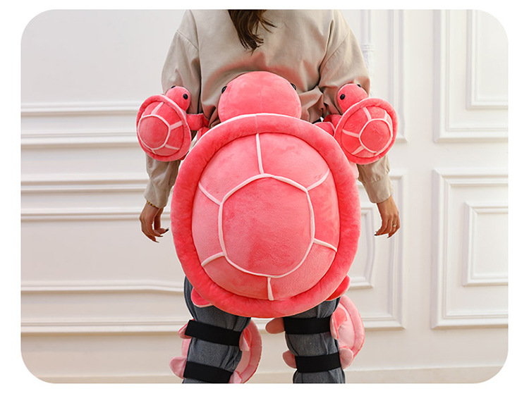 Cartoon Ski Protective Gear, Small Turtle Plush Toy, Cute Turtle Hip and Knee Pads, Anti-Fall Cushion for Adults and Children