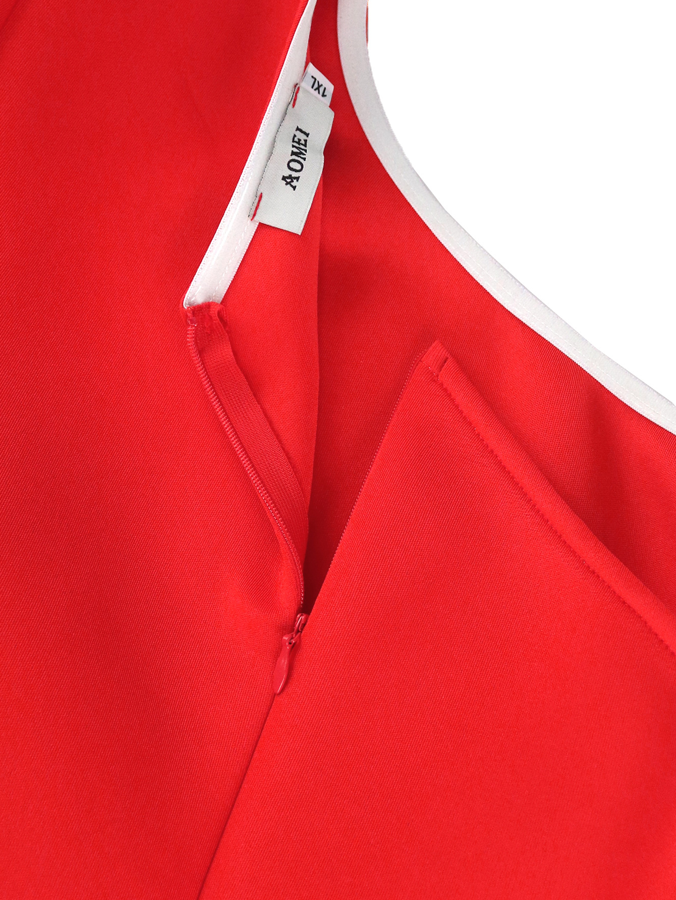 Abbigliamento da donna Sexy monospalla manica lunga grembiule fianchi plus size plus size personalità abito da banchetto_voghion.com