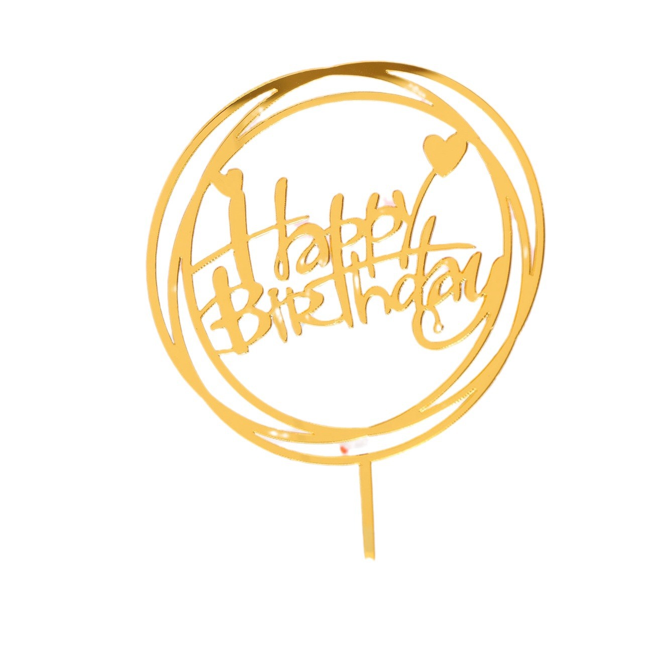 Inserción de tarjeta de pastel de acrílico Feliz cumpleaños para hornear Tarjeta de inserción Decoración de Pastel inserción de tarjeta 10 piezas ventas directas de fábrica