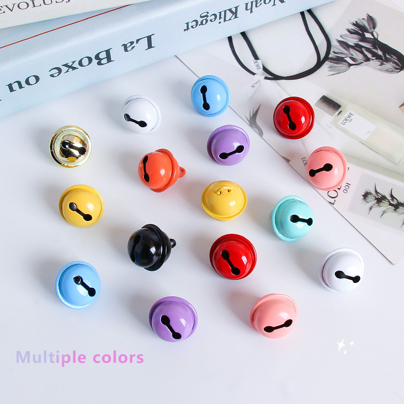 18mm jewelry accessories DIY color paint Bell bag key chain Handmade pendant holiday decoration small Bell