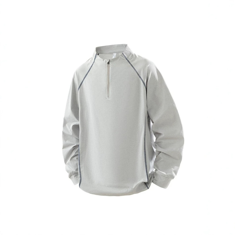 Cross-Border 2026 Summer New High-Street Outdoor Sports Quick-Dry Long-Sleeve Men's T-Shirt, Loose and Versatile Breathable Top