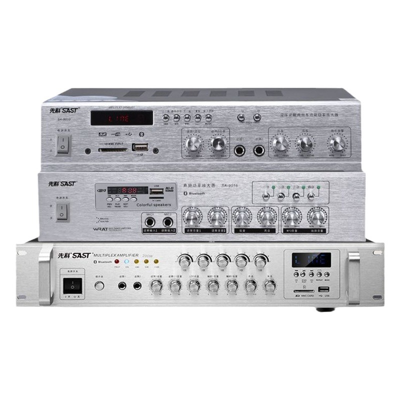 Xianke SA-9019, amplificador de potencia de alta potencia, sistema de música de fondo de megafonía de partición Bluetooth de presión constante profesional