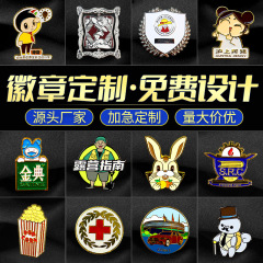 金属製のかわいいバッジ、カスタムペイント接着スクールバッジ、アニメ漫画記念バッジ、ロゴ入りメダル
