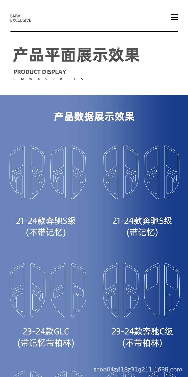 Suitable for Mercedes-Benz C260L/GLC300 interior door panel film, E-Class/C-Class center console screen tempered film