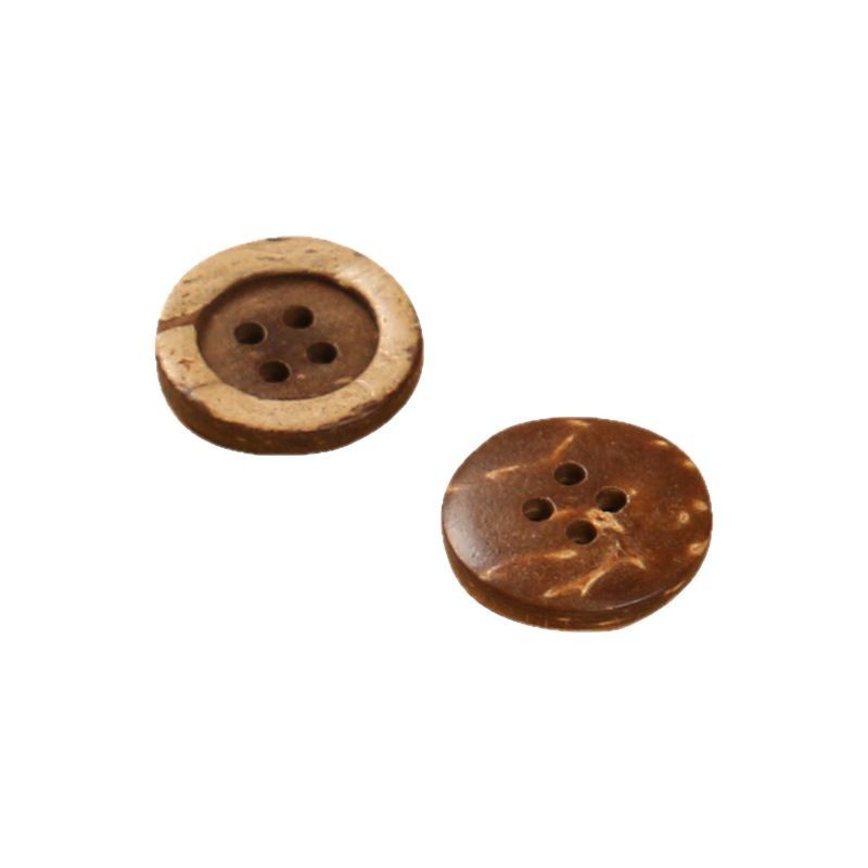 Button Button Children's Wooden Shirt Button Original Wood Color Knitwear Natural Coconut Button Baby Clothes Cute Button