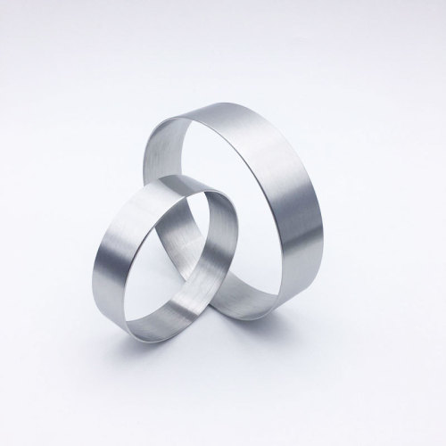 Soviet-style mooncake mold pier chestnut mung bean cake egg moon roasted cake skin mooncake grinding stainless steel round wedding cake ring