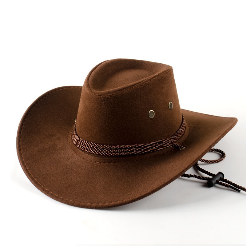 Travel Western Cowboy Hat Sunshade Jazz Sun Hat Spring and Autumn Printed Hat Cowboy Hat Unisex Summer Hat European Style