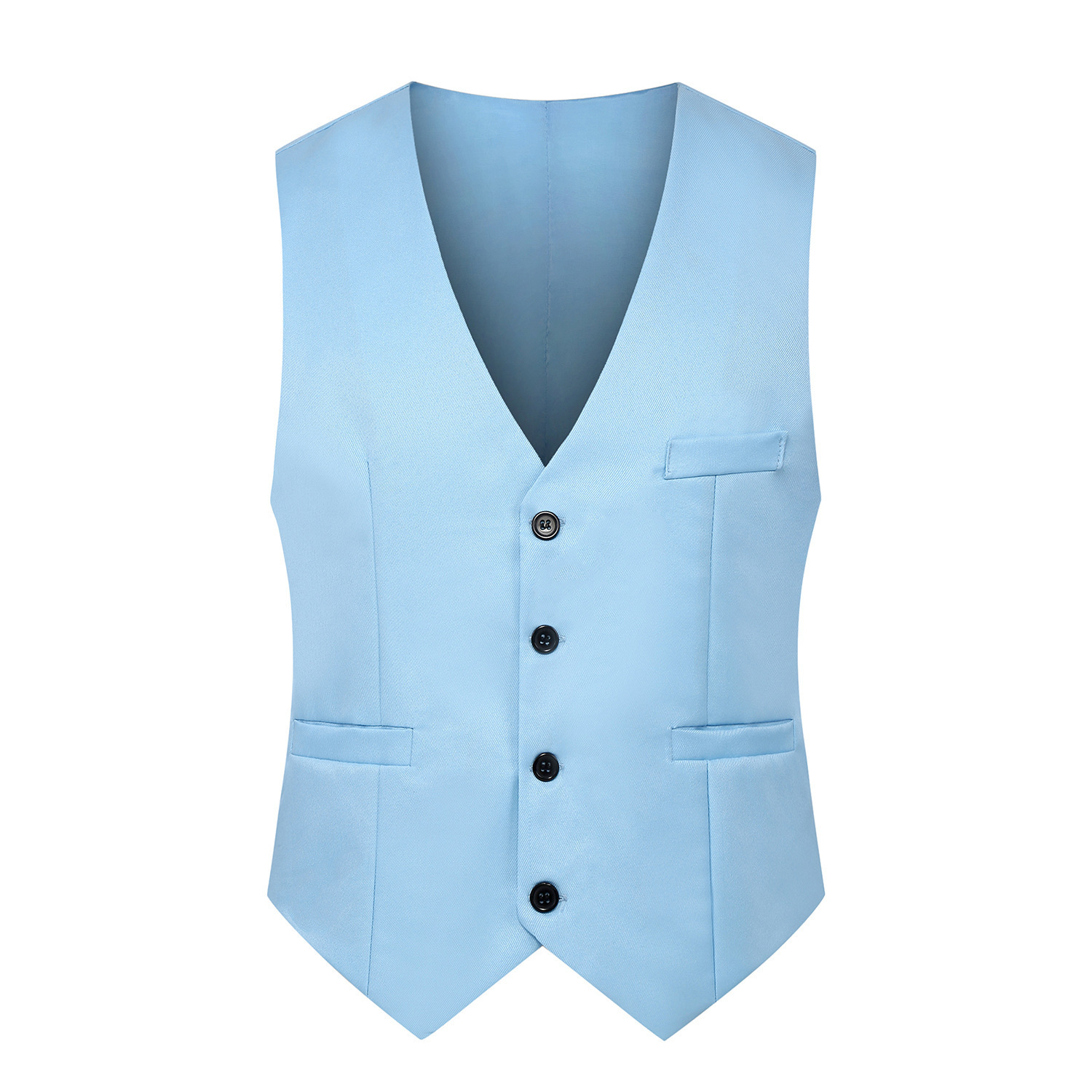 Chaleco de Traje Ajustado para Hombre, Poliéster, Ajustado, para Ocio