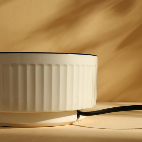 Pet Heating Thermostatic Bowl Intelligent Automatic Heating and Insulation Cat and Dog Anti-dry Boiling Water Dispenser Ceramic Bowl Wholesale