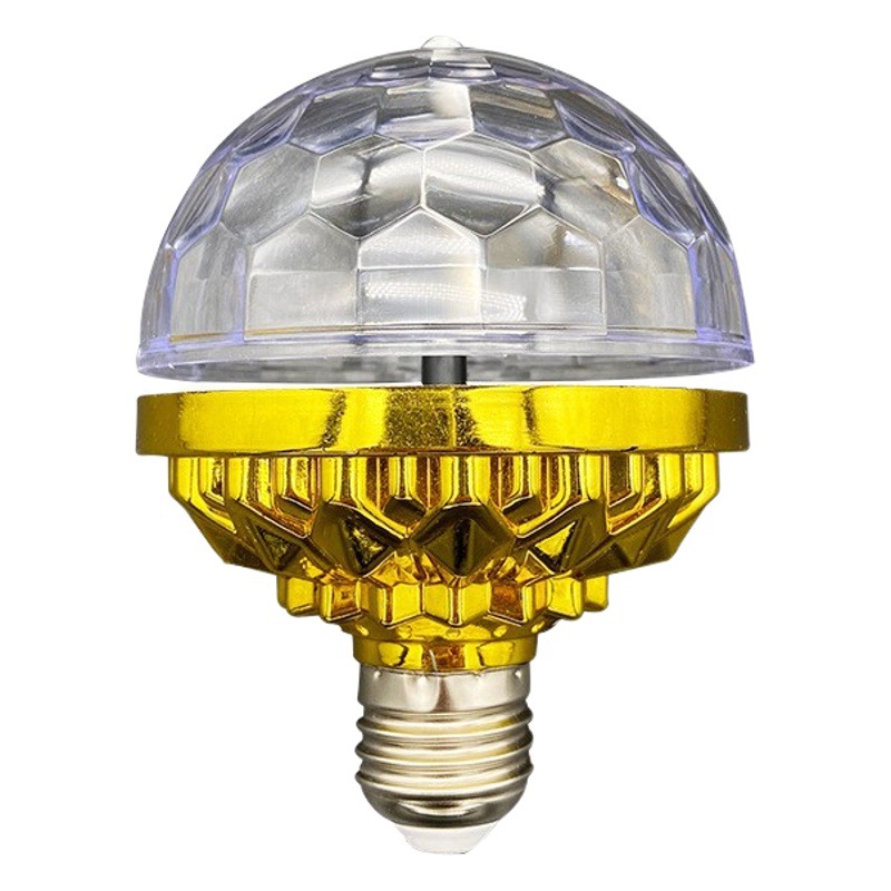 LED colorido BOLA MÁGICA bombilla E27 colorido KTV barra de oro BOLA MÁGICA luz de la etapa lámpara de luz giratoria luz intermitente láser