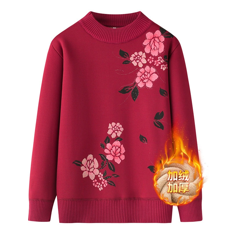 Мамы среднего и пожилого возраста одеваются в пуловеры осенние и зимние бабушки свитера