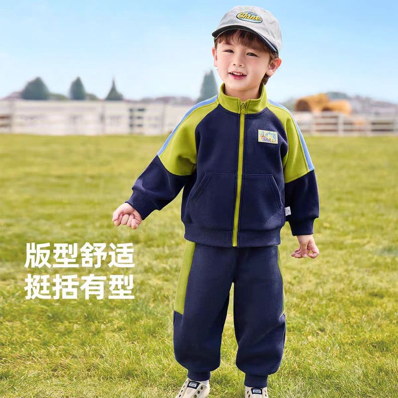 童装男童女童秋季套装儿童休闲运动时髦男宝春秋两件套幼儿园园服|undefined