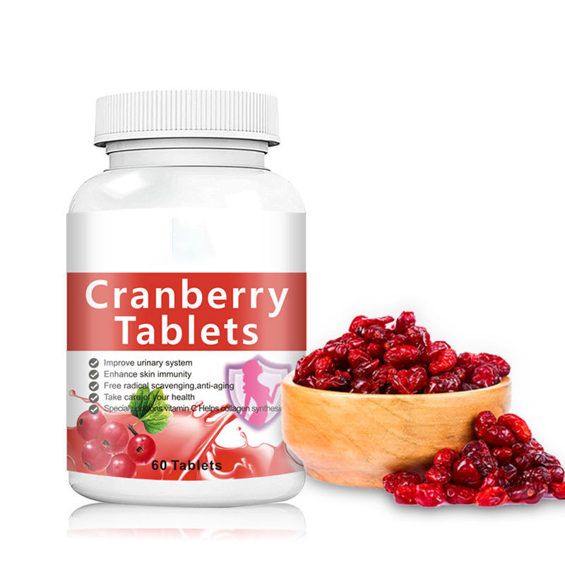 Kindergarten Cross-Border Best-Selling Product Cranberry Extract Collagen 60 Tablets Cranberry Tablet Candy Dietary Supplement