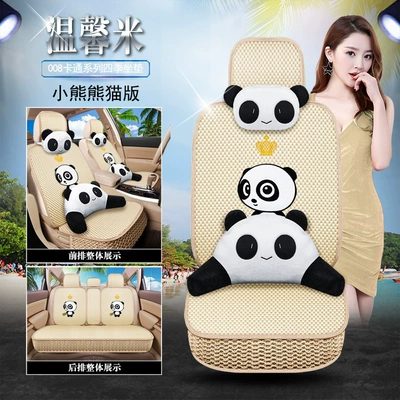 Seat cushion, seat cover — Cover - warm-rice-008-bear-panda-edition