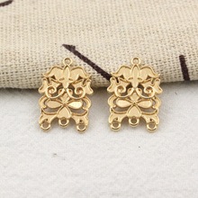 古风饰品铸铜点翠流苏小挂坠 diy发簪发饰材料配件